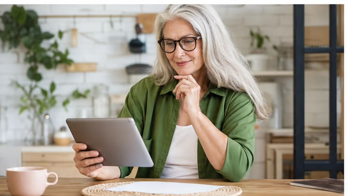 Mature singles over 50 talking in a cafe for profile tips